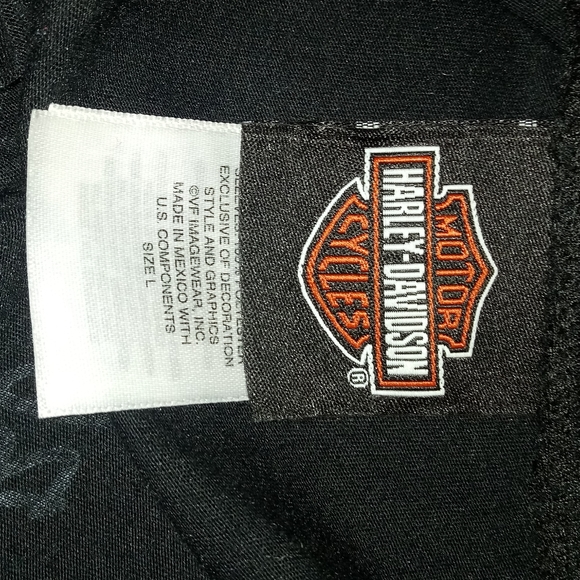 0107 Harley Davidson "Black Wolf" Long Sleeve 👕 - Picture 4 of 5